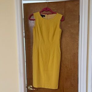 Jones New York Vibrant Yellow Midi Dress